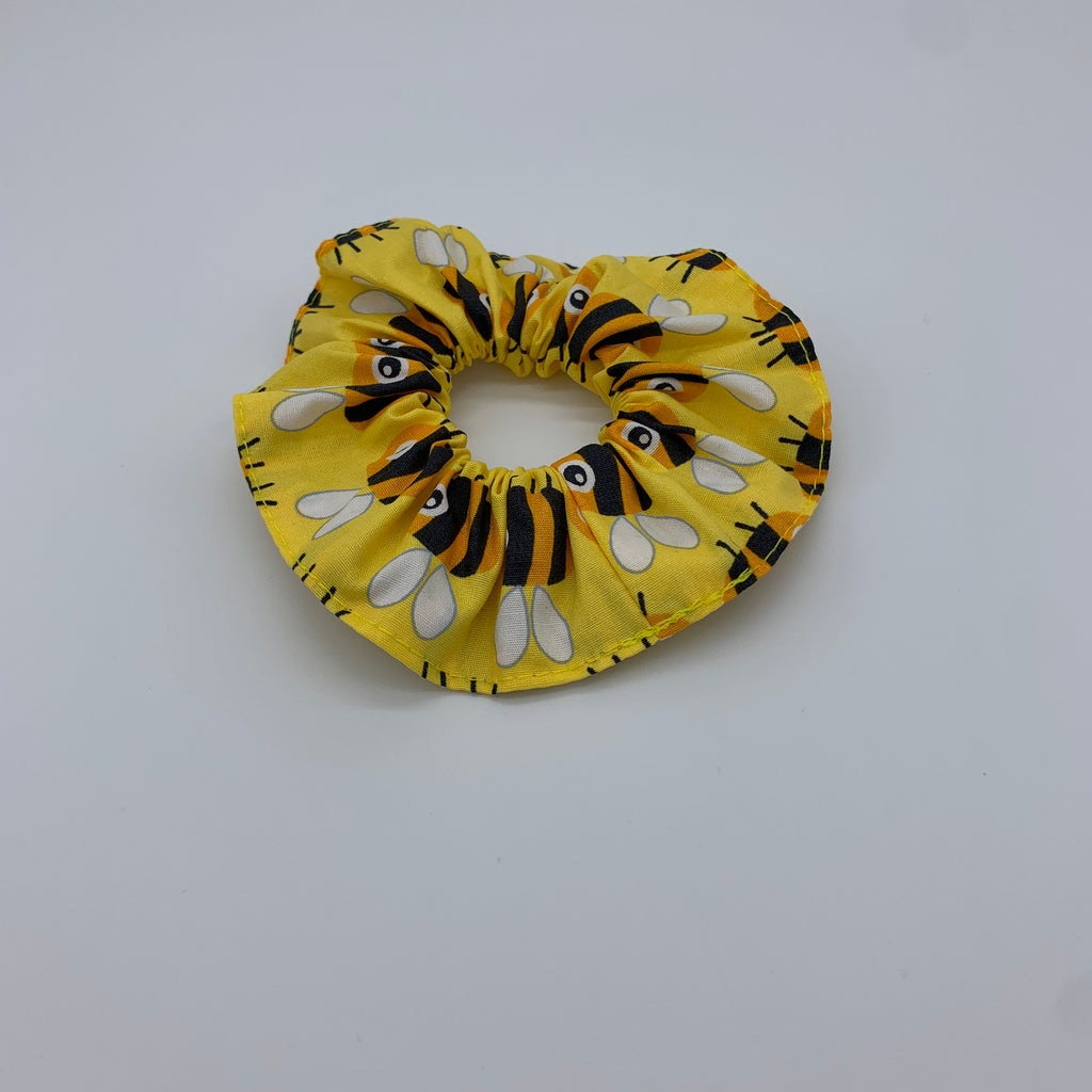 Bumble Bee Scrunchie - Yellow Bee Scrunchie