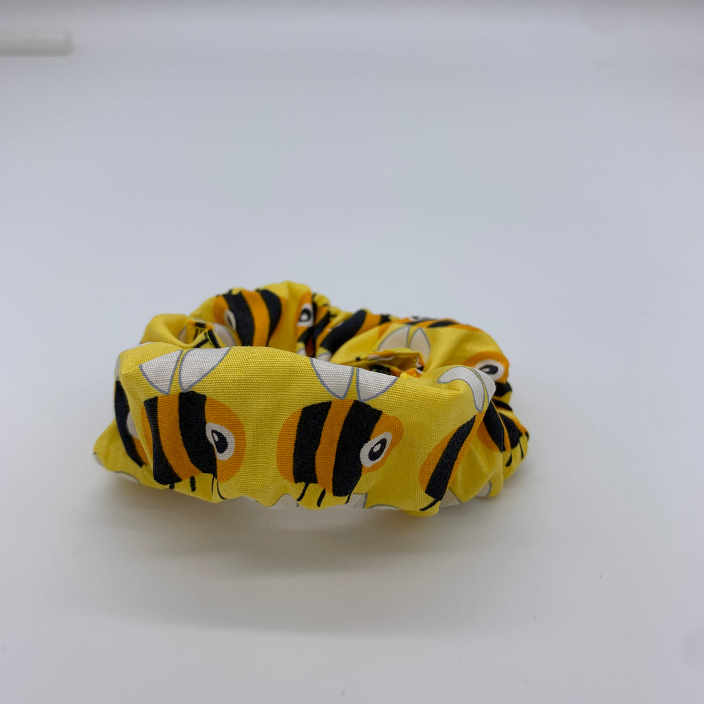 Bumble Bee Scrunchie - Yellow Bee Scrunchie