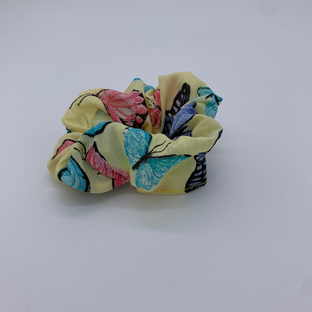 Butterfly Scrunchie - Yellow Butterfly Scrunchie