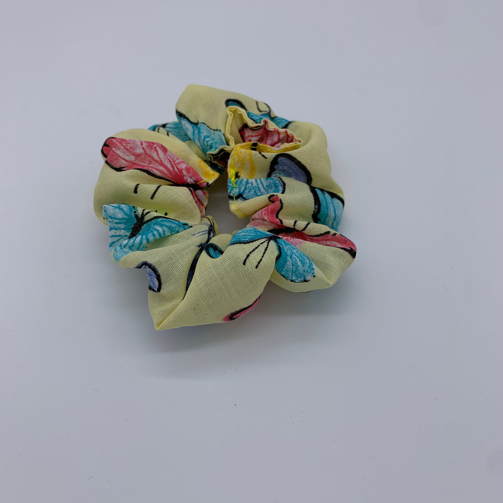 Butterfly Scrunchie - Yellow Butterfly Scrunchie