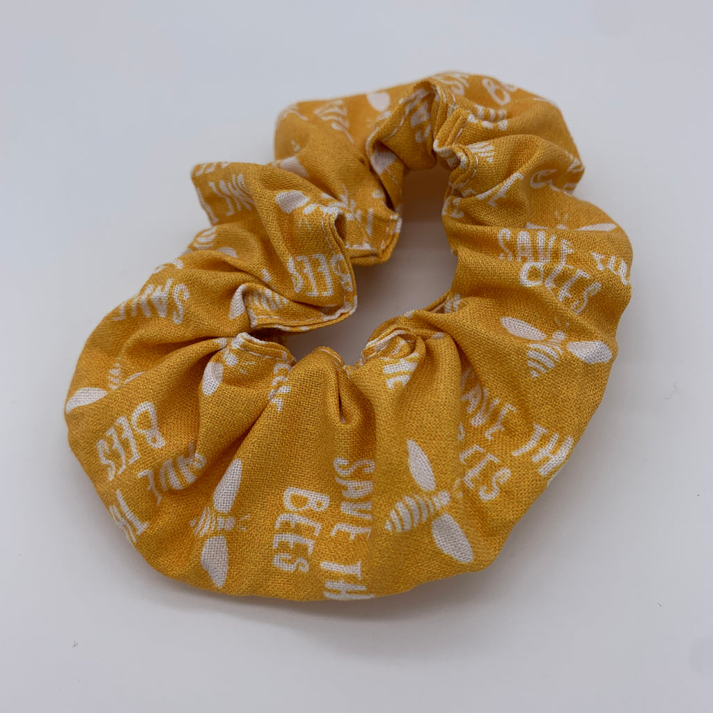 Save The Bees Scrunchie - Bumble Bee Scrunchie