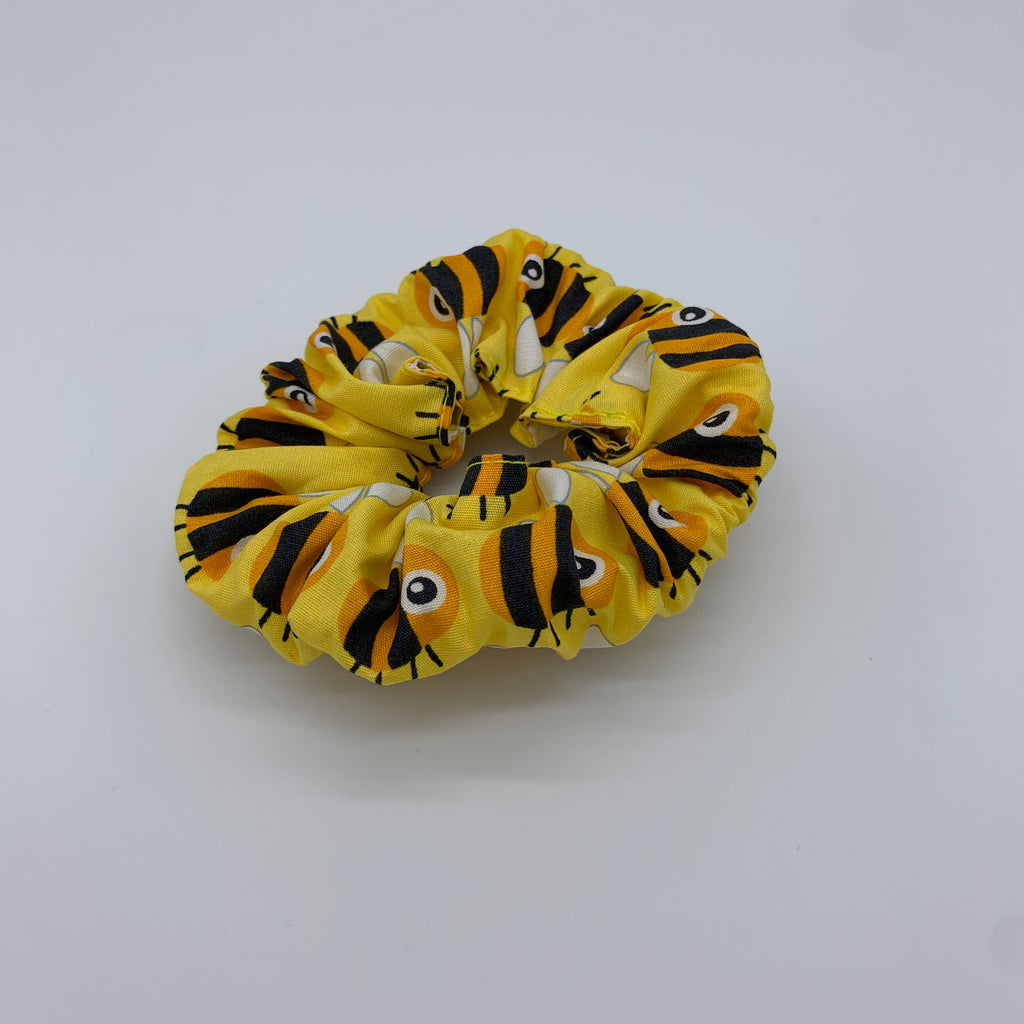 Bumble Bee Scrunchie - Yellow Bee Scrunchie