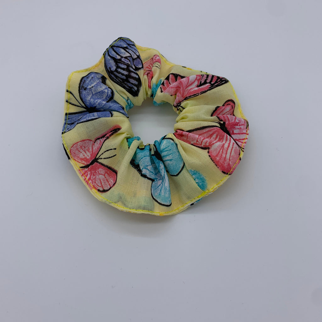 Butterfly Scrunchie - Yellow Butterfly Scrunchie