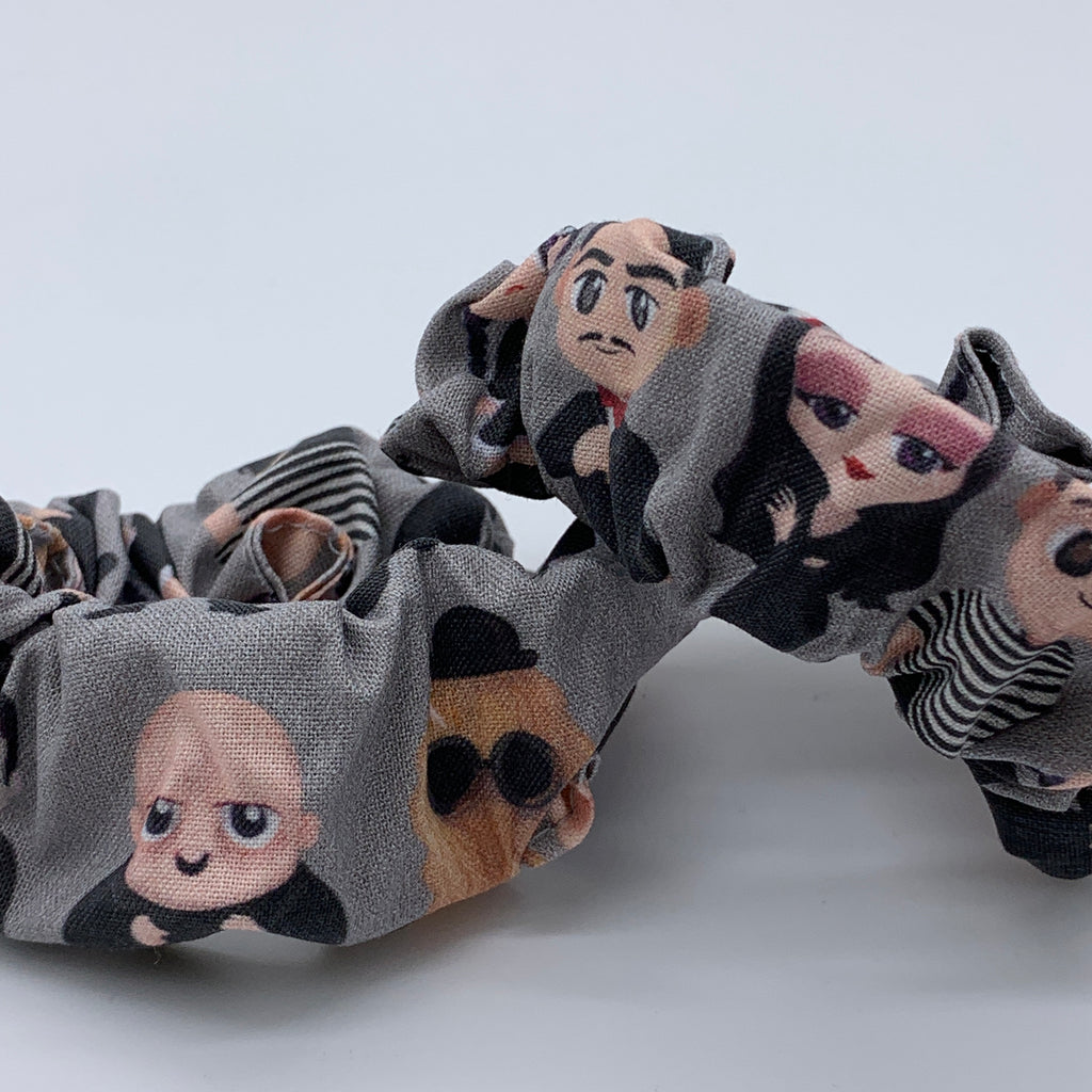 The Addams Family Scrunchie - Halloween Scrunchie