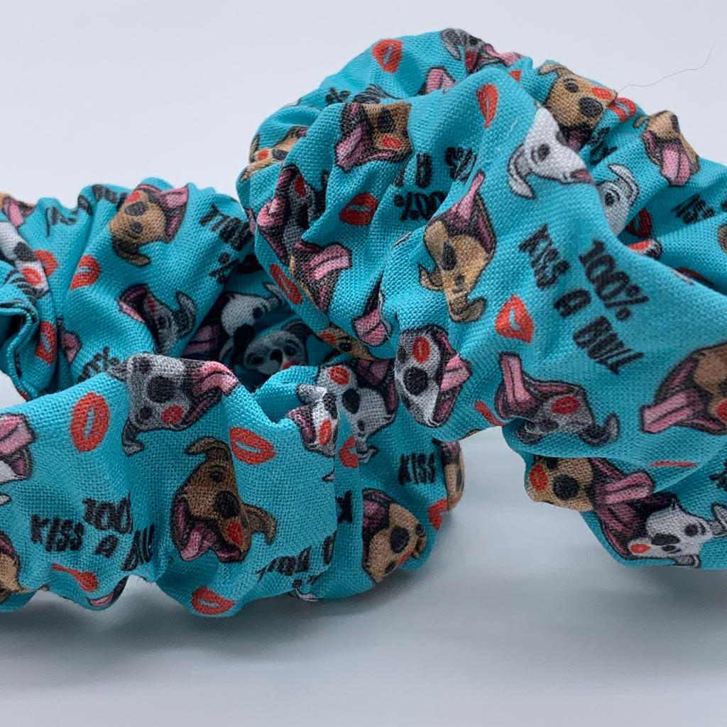 100% Kiss A Bull - Pitbull Scrunchie - Staffy Scrunchie