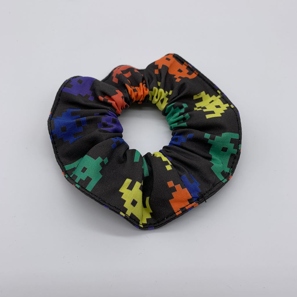 Space Invaders Scrunchie - 90s Fashion Scrunchies