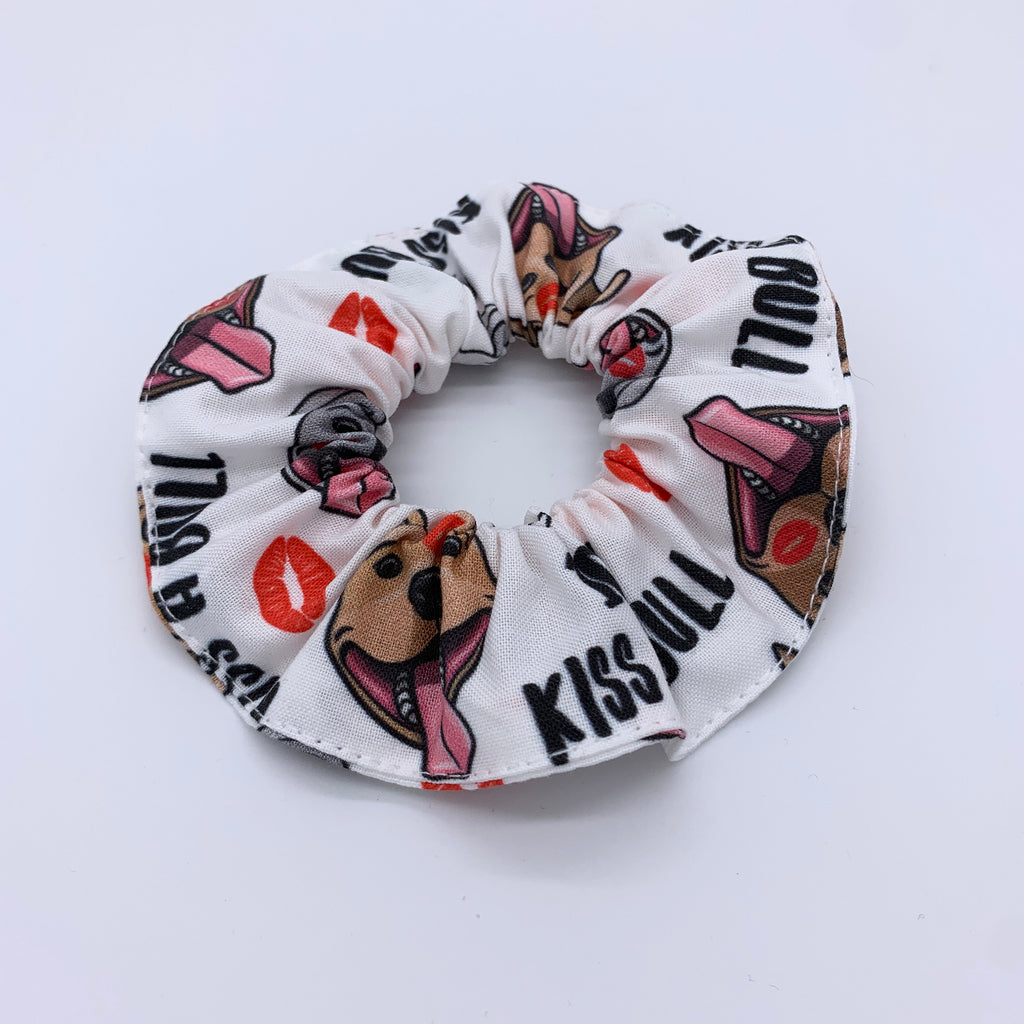 100% Kiss A Bull - Pitbull Scrunchie - Staffy Scrunchie