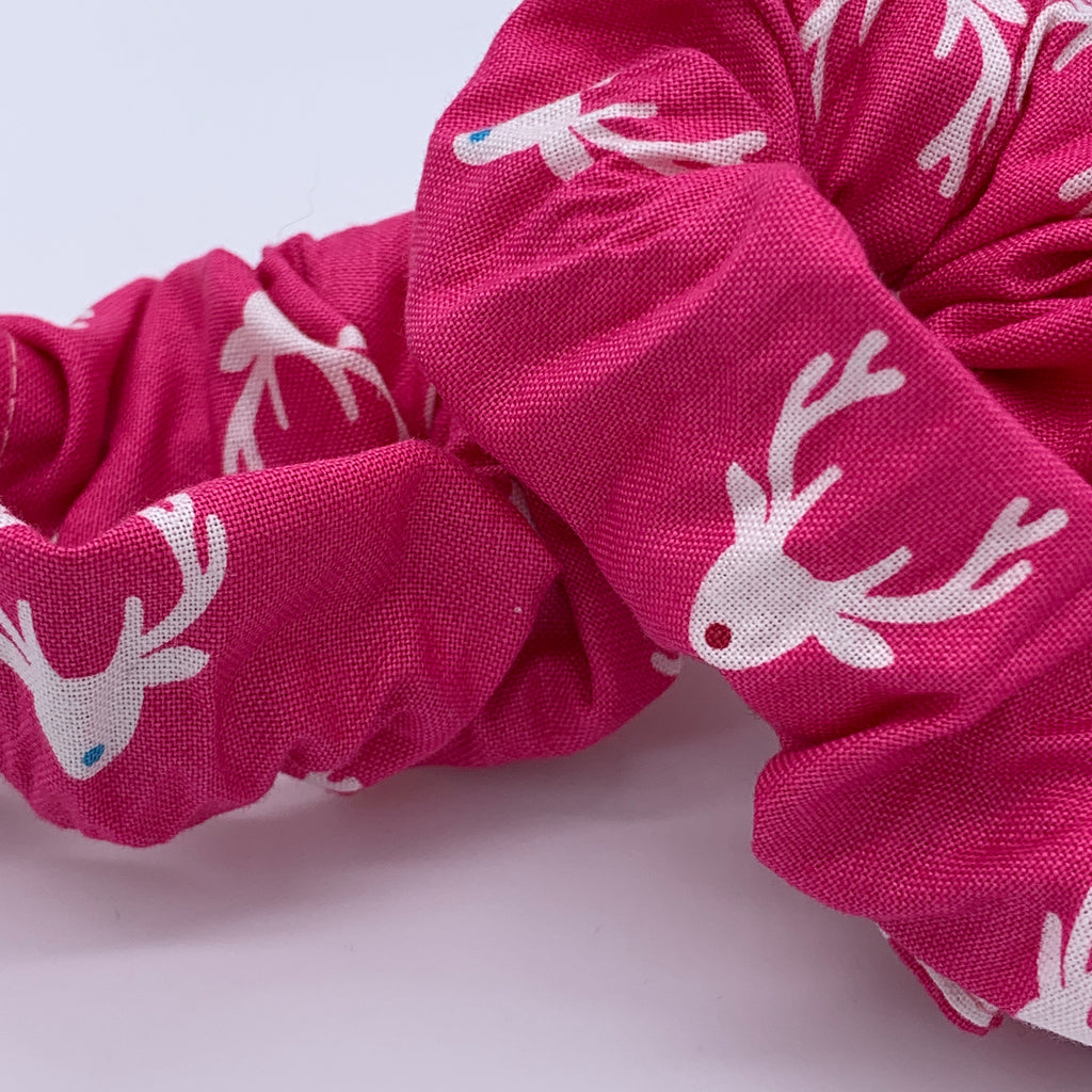 Deer Scrunchie - Christmas Scrunchies - Cute Doe Scrunchie