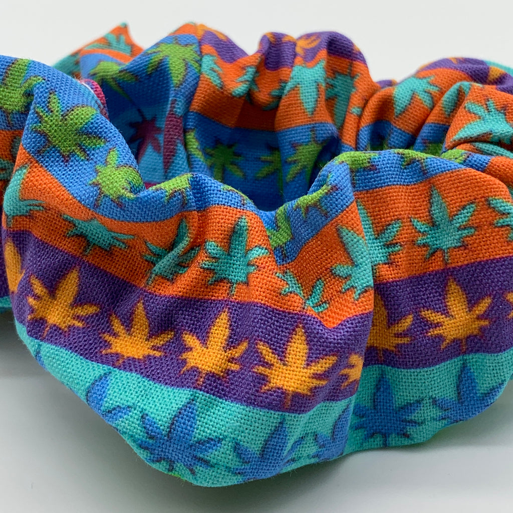 Weed Scrunchie - Marijuana Scrunchie - Cannabis Scrunchie