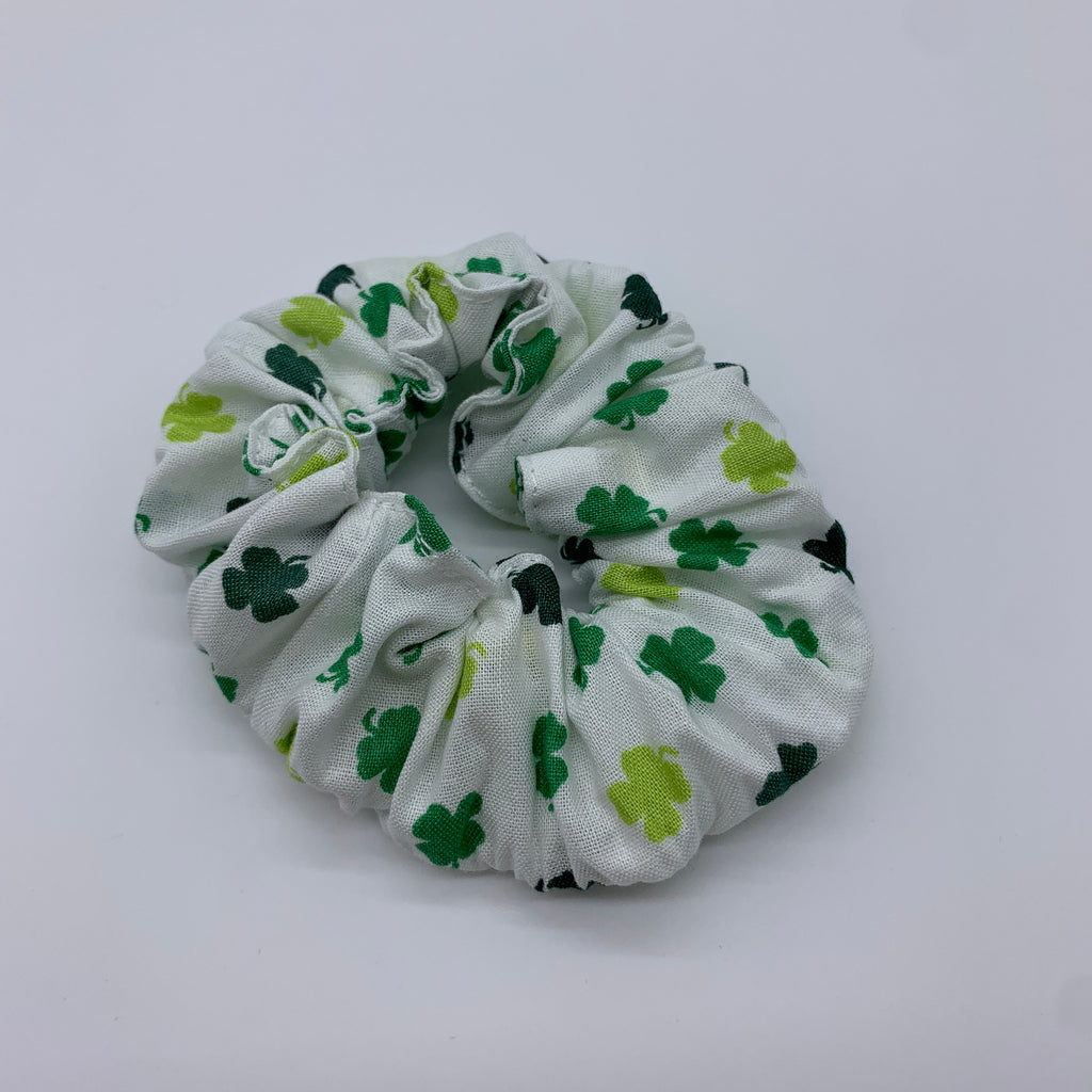 Four Leaf Clover Scrunchie - 4 Leaf Clover Scrunchies