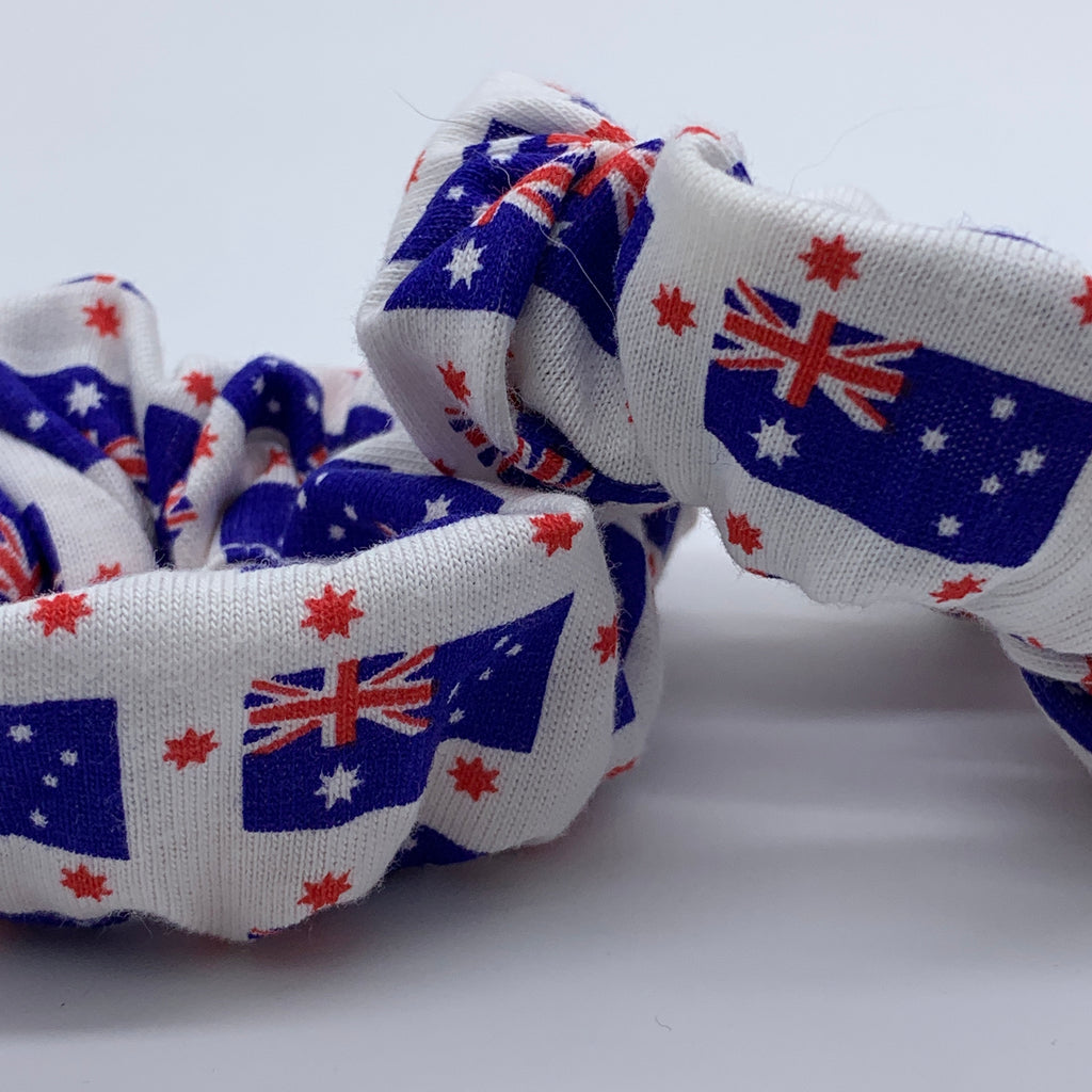 Australian Flag Scrunchie - Aussie Scrunchies - Australiana Scrunchie