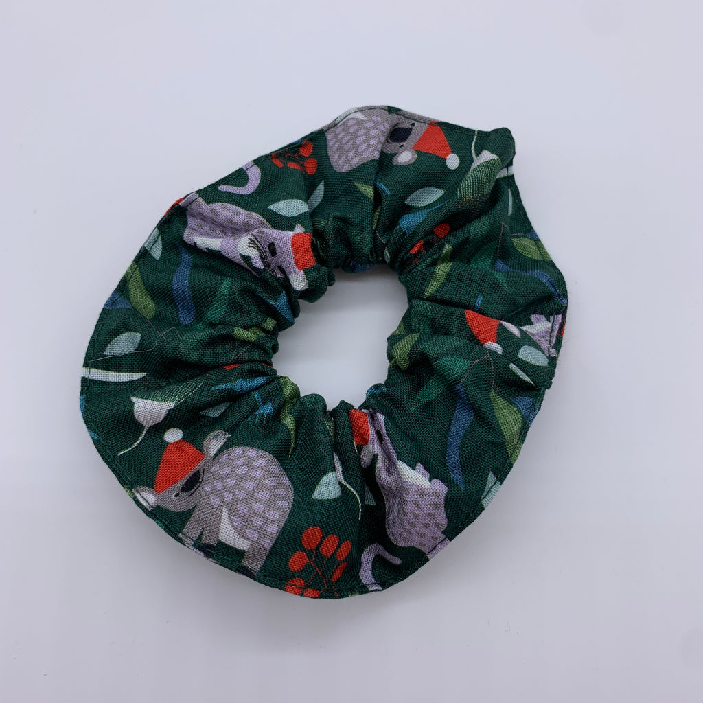 Wombat Scrunchie - Christmas Scrunchies - Aussie Animals Christmas Scrunchie