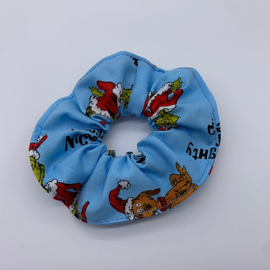 The Grinch Scrunchie - Christmas Scrunchies