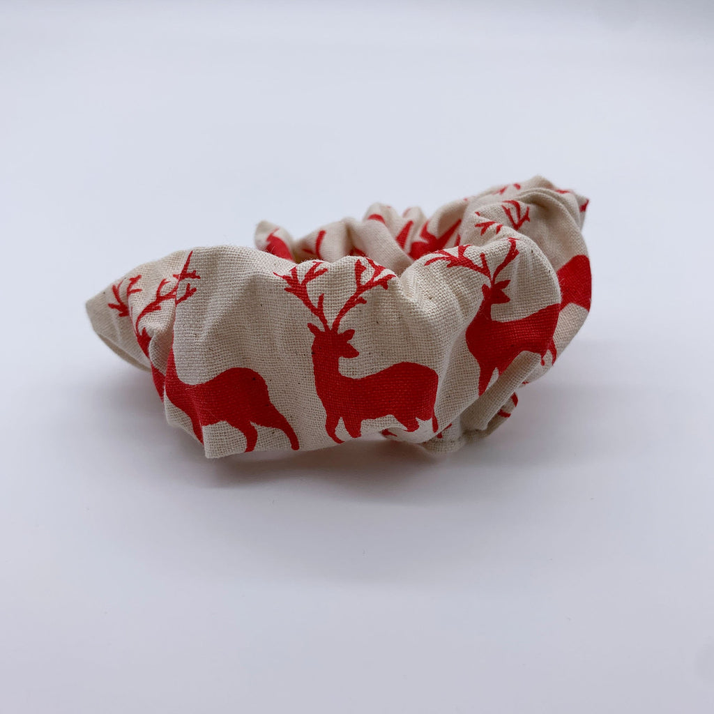 Christmas Scrunchie - Reindeer Scrunchies - Quirky Fashion Scrunchie