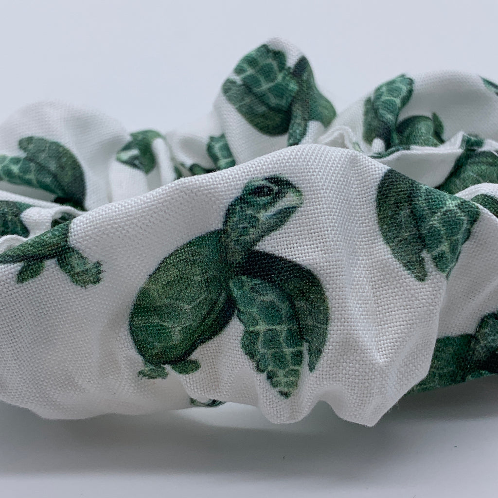 Sea Turtle Scrunchie - 1990s Inspired Fashion Scrunchie