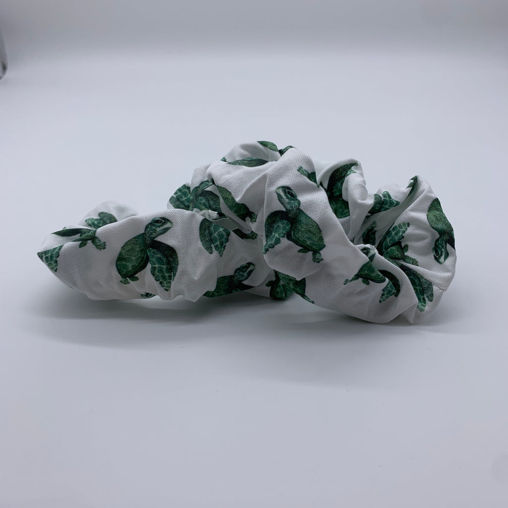 Sea Turtle Scrunchie - 1990s Inspired Fashion Scrunchie