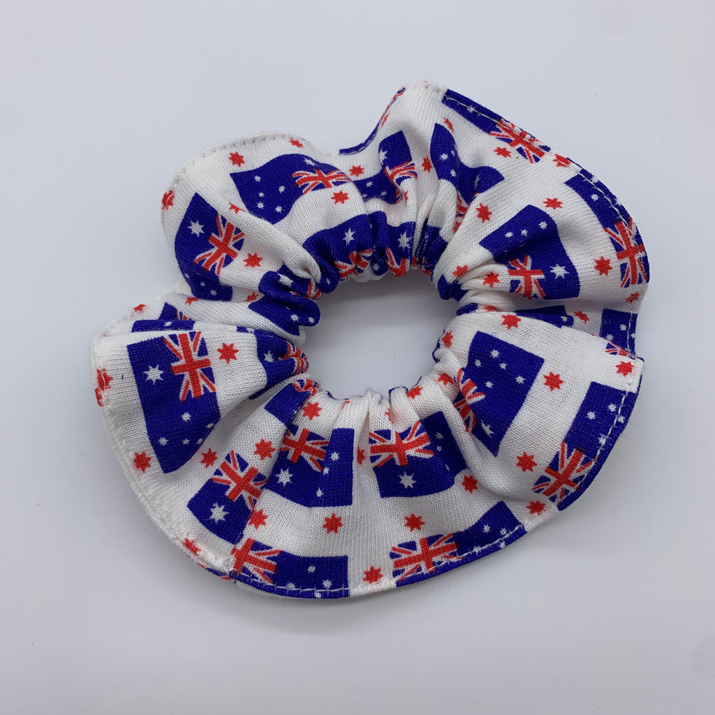 Australian Flag Scrunchie - Aussie Scrunchies - Australiana Scrunchie