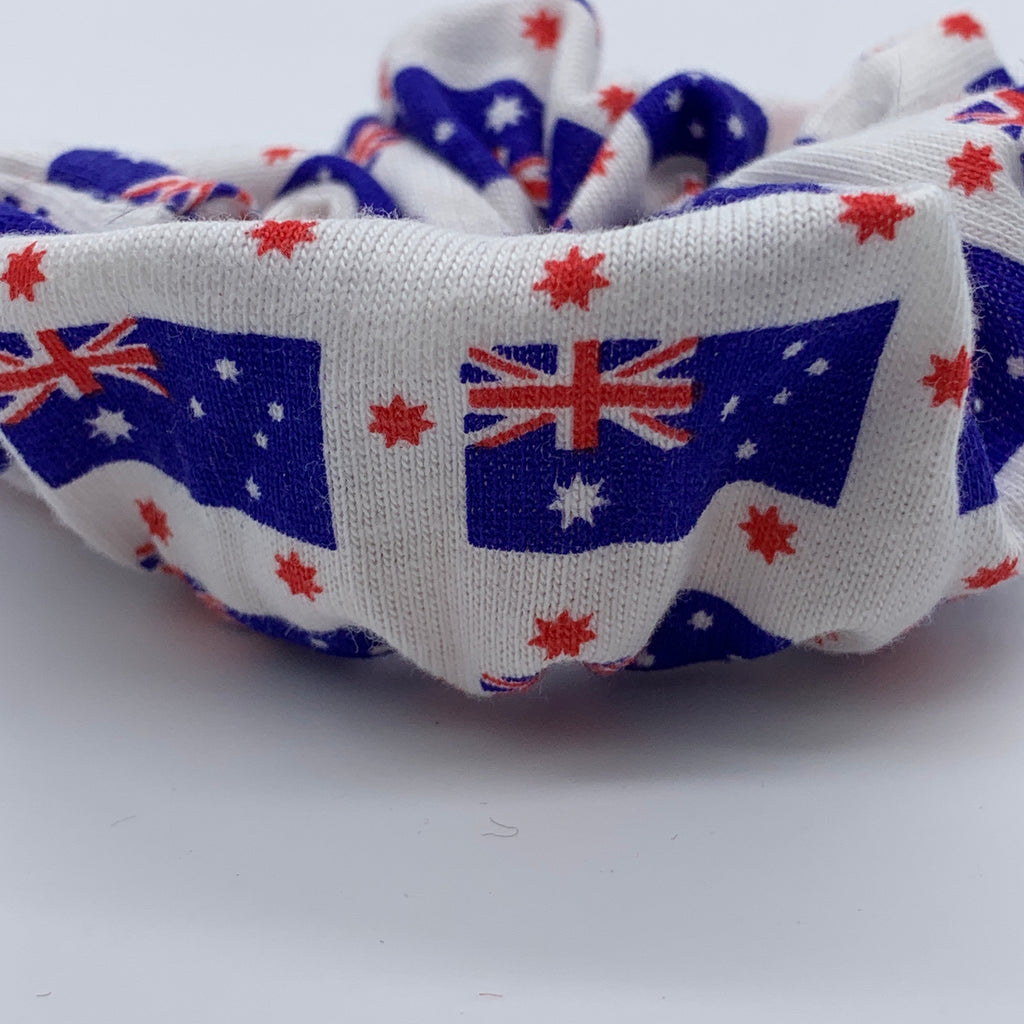 Australian Flag Scrunchie - Aussie Scrunchies - Australiana Scrunchie