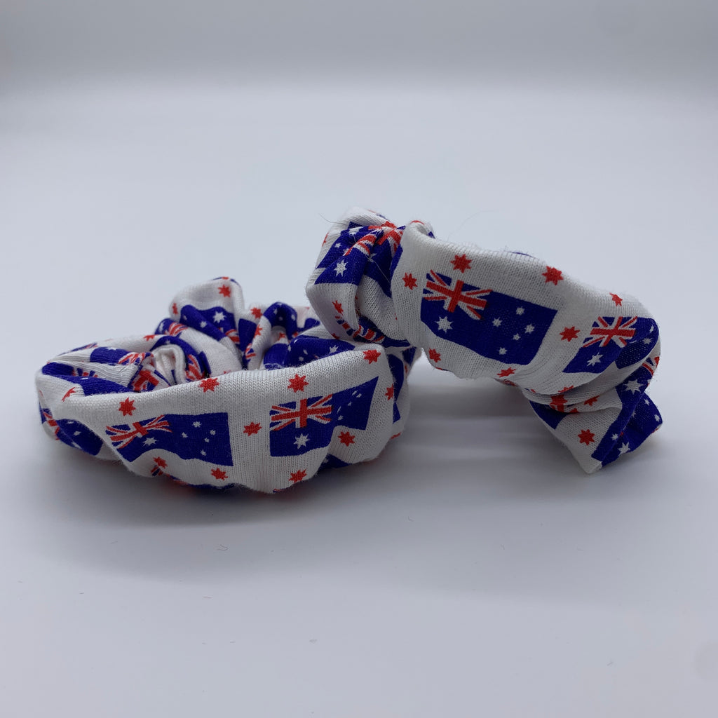 Australian Flag Scrunchie - Aussie Scrunchies - Australiana Scrunchie